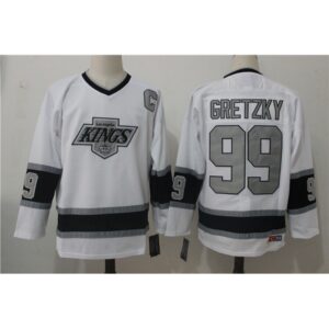 686181728badb_1 Men's Los Angeles Kings #99 Wayne Gretzky White Throwback CCM Stitched NHL Jersey