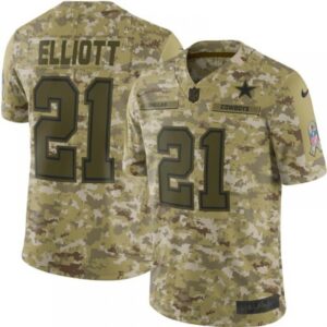 6861818aed3d6_1 Youth Dallas Cowboys #21 Ezekiel Elliott 2018 Camo Salute to Service Limited Stitched NFL Jersey