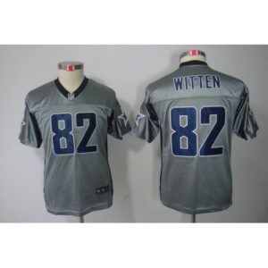6861819068acb_1 Youth Dallas Cowboys #82 Jason Witten Gray Shadow Limited Stitched NFL Jersey