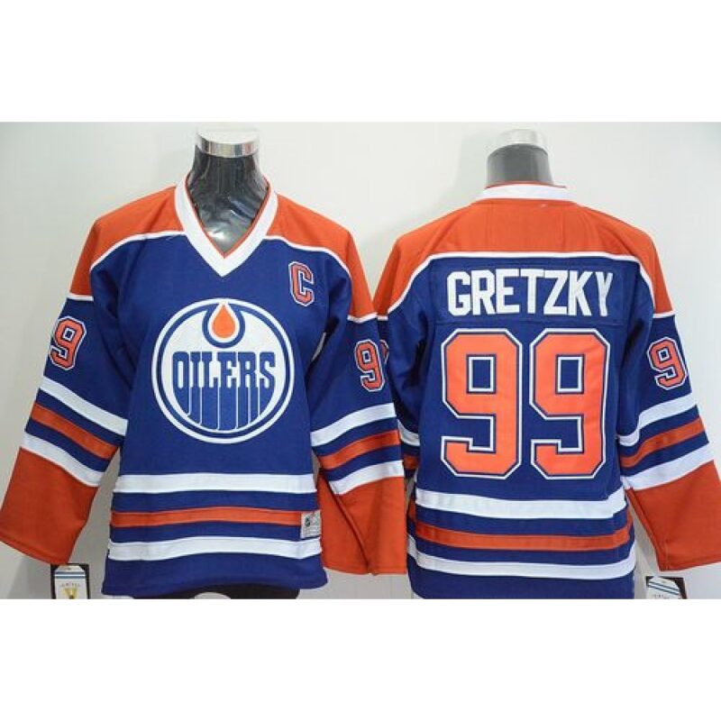 686181b5ab401_1 Oilers #99 Wayne Gretzky Stitched Light Blue Youth NHL Jersey
