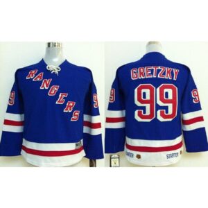 686181ebd9189_1 Rangers #99 Wayne Gretzky Stitched Blue Youth NHL Jersey