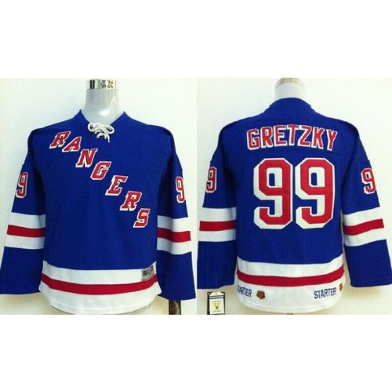 686181ebd9189_1 Rangers #99 Wayne Gretzky Stitched Blue Youth NHL Jersey