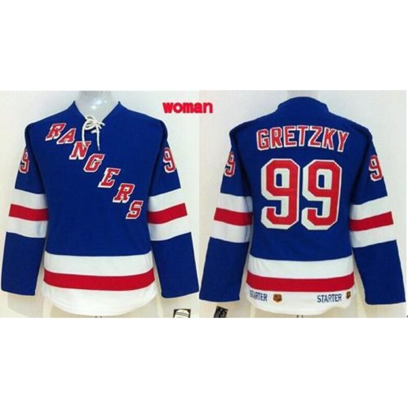 686181f16372a_1 Rangers #99 Wayne Gretzky Blue Women's Home Stitched NHL Jersey