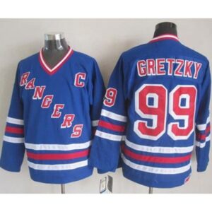 686181f7054d6_1 Rangers #99 Wayne Gretzky Blue CCM Heroes of Hockey Alumni Stitched NHL Jersey