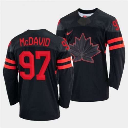 686182026b8a8_1 Men's Canada Hockey #97 Connor McDavid 2022 Beijing Winter Olympic Black Stitched Jersey
