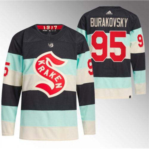 68618231d56e5_1 Men's Seattle Kraken #95 Andre Burakovsky 2024 Deep Sea Blue Winter Classic Stitched Jersey