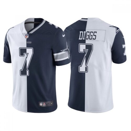 686182596e710_1 Youth Dallas Cowboys #7 Trevon Diggs Navy White Split Vapor Untouchable Limited Stitched Jersey