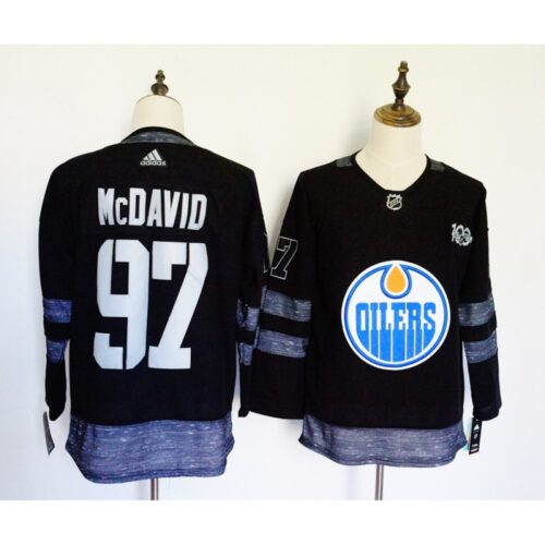 68618292640d0_1 Men's Edmonton Oilers #97 Connor McDavid Black 1917-2017 100th Anniversary Stitched NHL Jersey