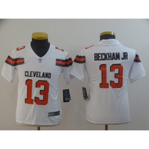 686182ec0a370_1 Youth Cleveland Browns #13 Odell Beckham Jr. White Vapor Untouchable Limited Stitched NFL Jersey