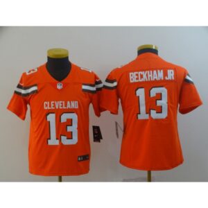 686182f15223f_1 Youth Cleveland Browns #13 Odell Beckham Jr. Orange Vapor Untouchable Limited Stitched NFL Jersey