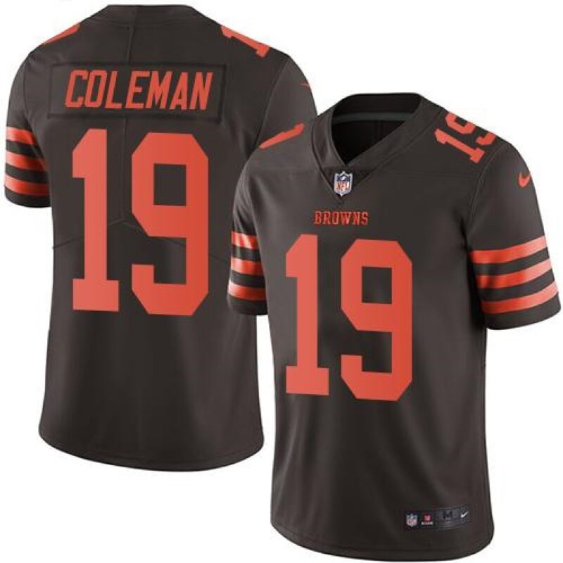686182fed97ad_1 Browns #19 Corey Coleman Brown Youth Stitched NFL Limited Rush Jersey