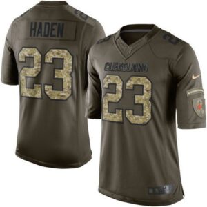 6861830f11142_1 Browns #23 Joe Haden Green Youth Stitched NFL Limited Salute to Service Jersey