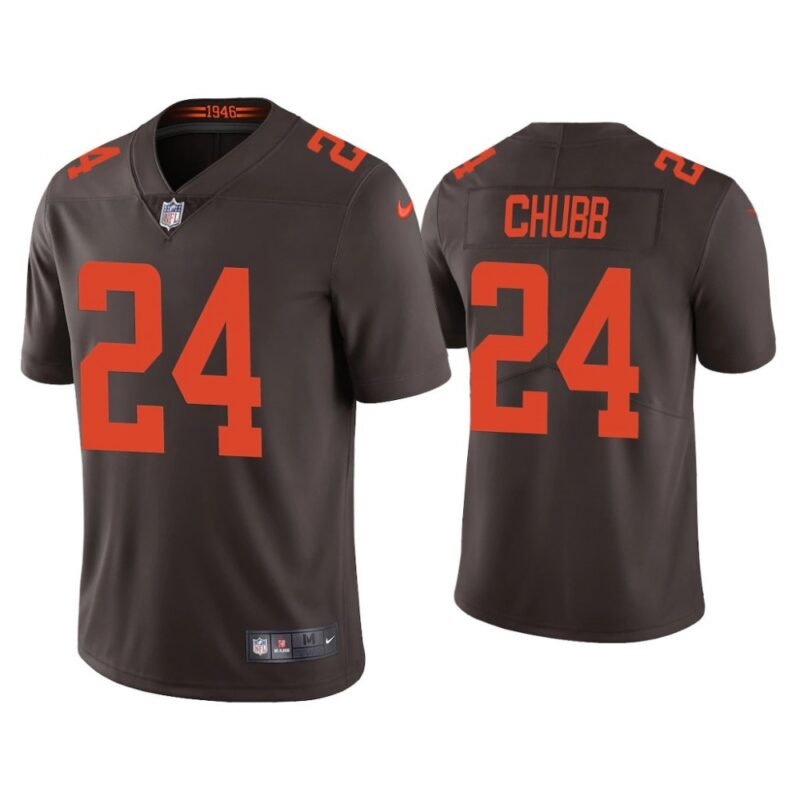 68618311a5b20_1 Youth Cleveland Browns #24 Nick Chubb Brown Vapor Untouchable Limited Stitched Jersey