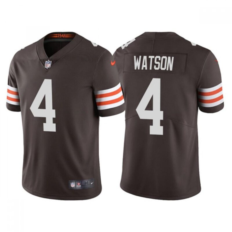 686183240b88d_1 Youth Cleveland Browns #4 Deshaun Watson Brown Vapor Untouchable Limited Stitched Jersey