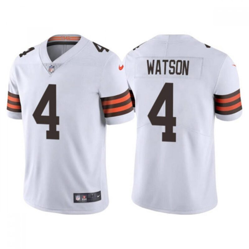 686183269cfb0_1 Youth Cleveland Browns #4 Deshaun Watson White Vapor Untouchable Limited Stitched Jersey