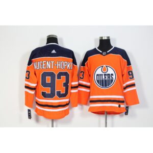 6861833db216a_1 Men's Edmonton Oilers #93 Ryan Nugent-Hopkins Orange Stitched NHL Jersey
