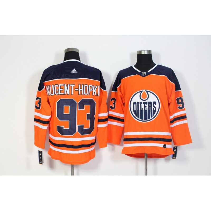 6861833db216a_1 Men's Edmonton Oilers #93 Ryan Nugent-Hopkins Orange Stitched NHL Jersey