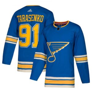 686183cbae394_1 Men's St. Louis Blues #91 Vladimir Tarasenko Blue Stitched NHL Jersey