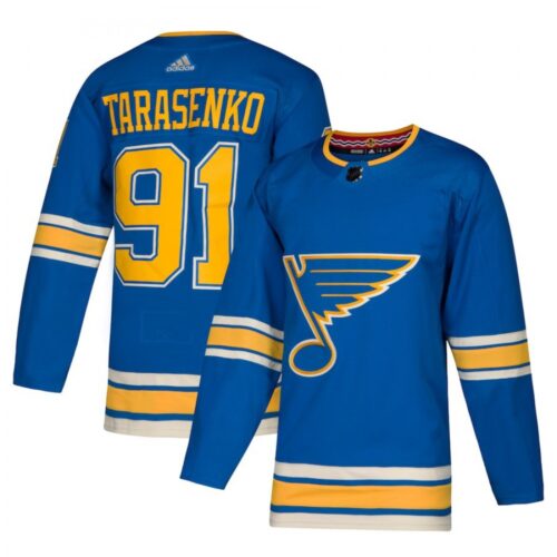 686183cbae394_1 Men's St. Louis Blues #91 Vladimir Tarasenko Blue Stitched NHL Jersey