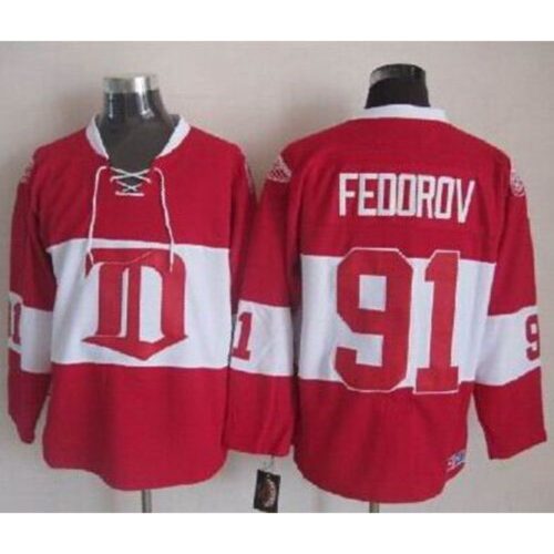 686183dc99cdc_1 Red Wings #91 Sergei Fedorov Red Winter Classic CCM Throwback Stitched NHL Jersey