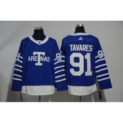 68618401620a6_1 Men's Toronto Maple Leafs #91 John Tavares Blue 1918 Arenas Throwback Stitched NHL Jersey