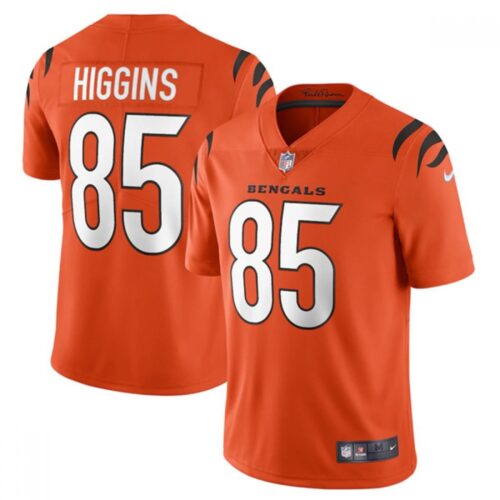 686184205ab31_1 Youth Cincinnati Bengals #85 Tee Higgins New Orange Vapor Untouchable Limited Stitched Jersey