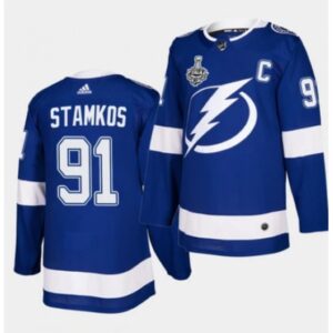 686184503e241_1 Men's Tampa Bay Lightning #91 Steven Stamkos Blue Stanley Cup Finals Blue Stitched Jersey