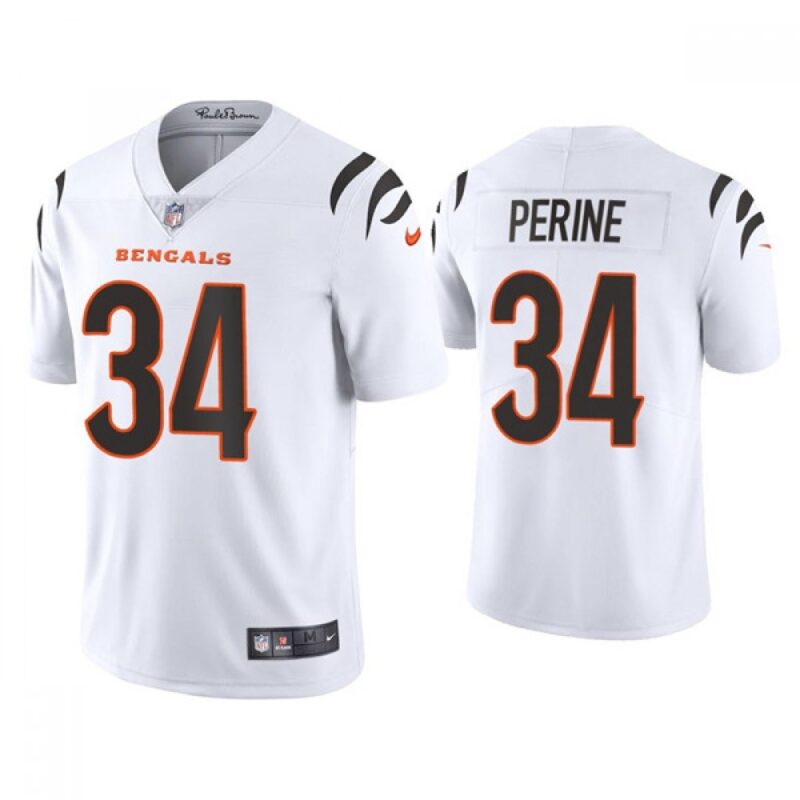 686184503e3a1_1 Youth Cincinnati Bengals #34 Samaje Perine White Vapor Untouchable Limited Stitched Jersey