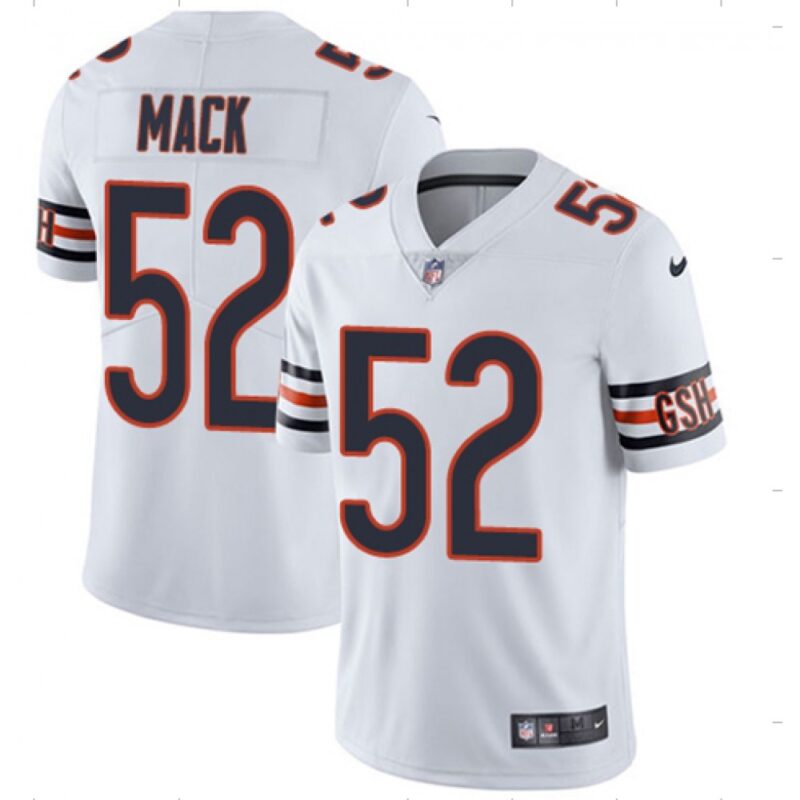 6861849c1ed20_1 Youth Chicago Bears #52 Khalil Mack White Vapor Untouchable Limited Stitched NFL Jersey