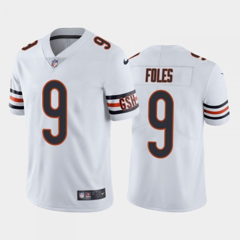 6861849ea8f7f_1 Youth Chicago Bears #9 Nick Foles White Vapor Untouchable Limited Stitched Jersey