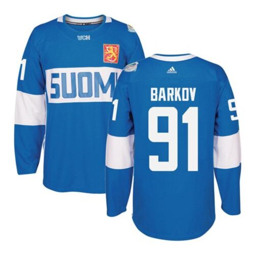 6861849f676a6_1 Team Finland #91 Aleksander Barkov Blue 2016 World Cup Stitched NHL Jersey