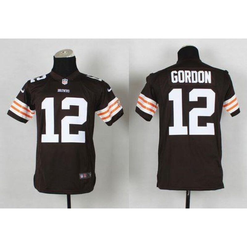 686184d1ef384_1 Browns #12 Josh Gordon Brown Team Color Youth Stitched NFL Elite Jersey