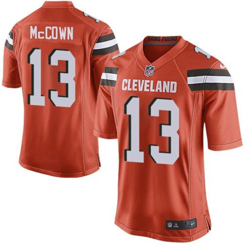 686184da68cfd_1 Browns #13 Josh McCown Orange Alternate Youth Stitched NFL New Elite Jersey