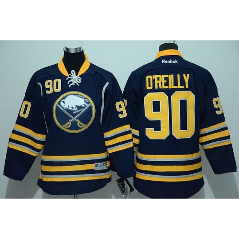 68618509f077a_1 Sabres #90 Ryan O'Reilly Navy Blue Youth Stitched NHL Jersey