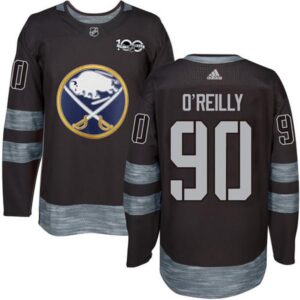 6861850c91d45_1 Sabres #90 Ryan O'Reilly Black 1917-2017 100th Anniversary Stitched NHL Jersey