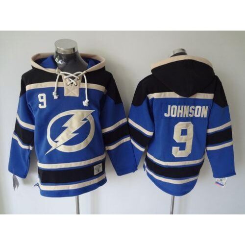 68618517cd520_1 Lightning #9 Tyler Johnson Blue Sawyer Hooded Sweatshirt Stitched NHL Jersey