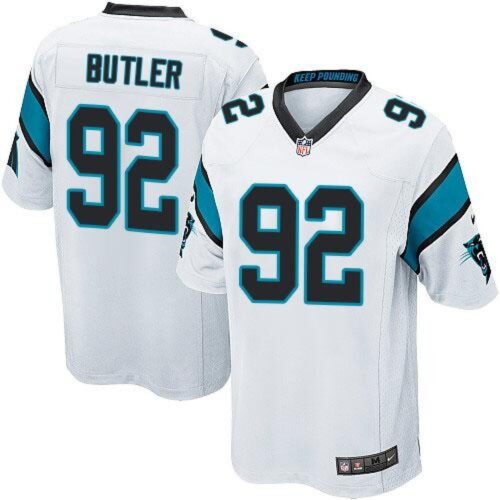 6861851a3df1d_1 Panthers #92 Vernon Butler White Youth Stitched NFL Elite Jersey