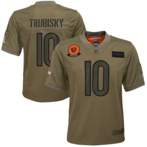 686185578e7f4_1 Youth Chicago Bears #10 Mitchell Trubisky 2019 Camo Salute To Service Stitched NFL Jersey