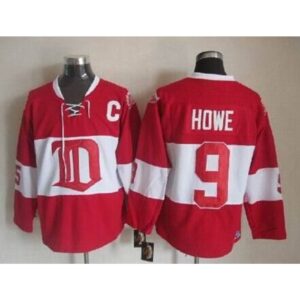 6861856f0a7b6_1 Red Wings #9 Gordie Howe Red Winter Classic CCM Throwback Stitched NHL Jersey