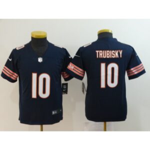 686185929b082_1 Youth Chicago Bears #10 Mitchell Trubisky Navy Vapor Untouchable Limited Stitched NFL Jersey
