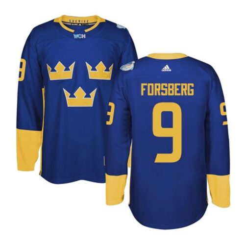 6861859c3a002_1 Team Sweden #9 Filip Forsberg Blue 2016 World Cup Stitched NHL Jersey