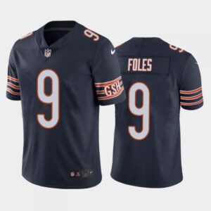 686185a26725e_1 Youth Chicago Bears #9 Nick Foles Navy Vapor Untouchable Limited Stitched Jersey