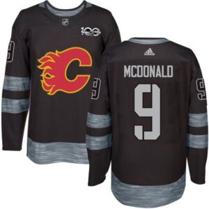 686185b67df85_1 Flames #9 Lanny McDonald Black 1917-2017 100th Anniversary Stitched NHL Jersey