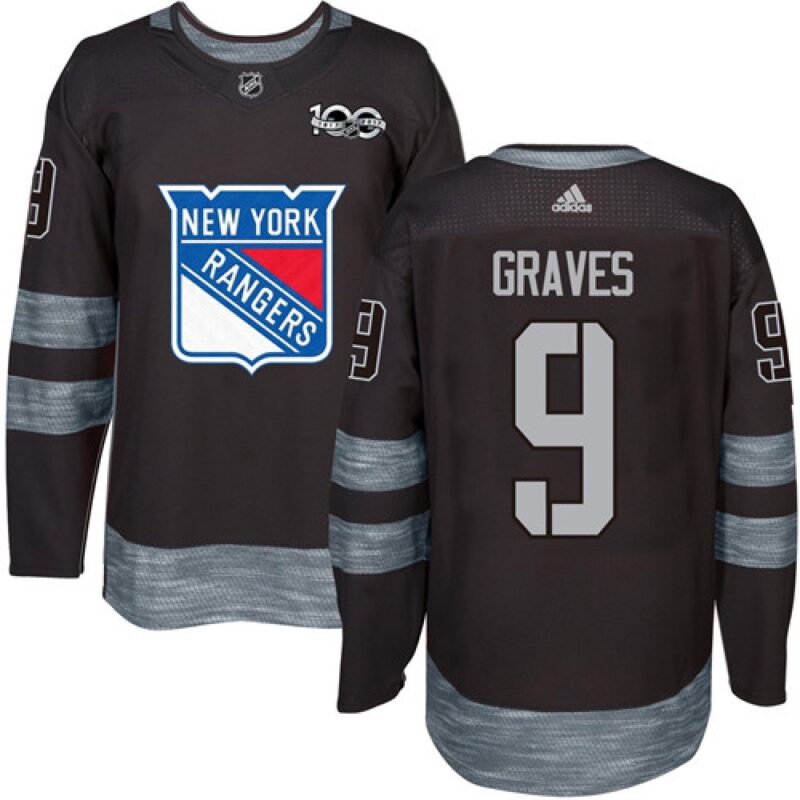 686185cae18ab_1 Rangers #9 Adam Graves Black 1917-2017 100th Anniversary Stitched NHL Jersey