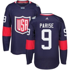 686185df76128_1 Team USA #9 Zach Parise Navy Blue 2016 World Cup Stitched NHL Jersey