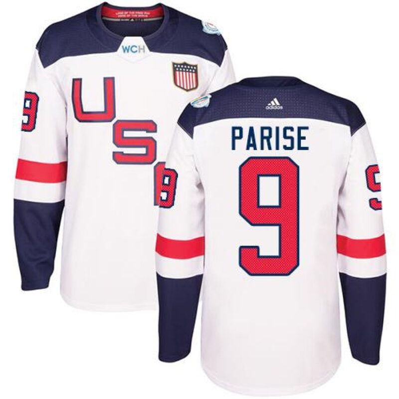686185e562f7e_1 Team USA #9 Zach Parise White 2016 World Cup Stitched NHL Jersey