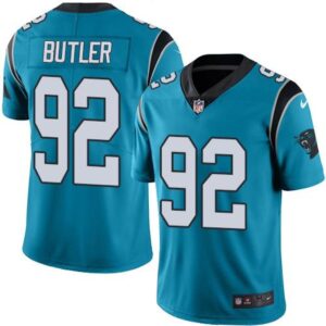 686185f78f7ef_1 Panthers #92 Vernon Butler Blue Youth Stitched NFL Limited Rush Jersey