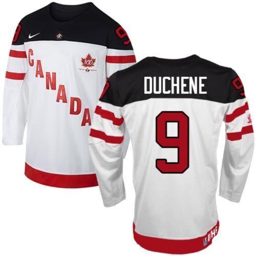68618620a4fc3_1 Olympic CA. #9 Matt Duchene White 100th Anniversary Stitched NHL Jersey