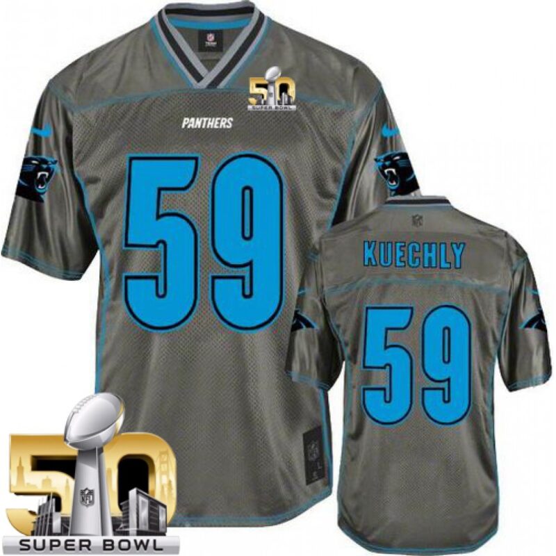 68618650eea07_1 Panthers #59 Luke Kuechly Grey Super Bowl 50 Youth Stitched NFL Elite Vapor Jersey