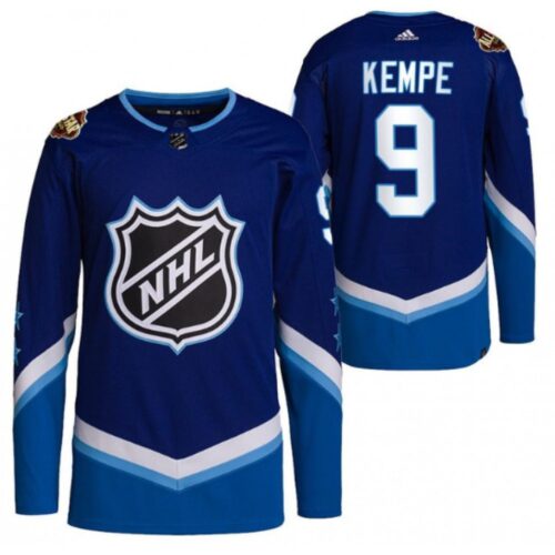 6861865141912_1 Men's Los Angeles Kings #9 Adrian Kempe 2022 All-Star Blue Stitched Jersey